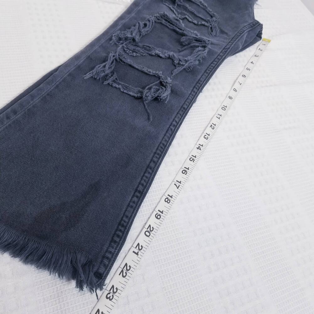 BDG Kick Flare High Rise Cropped Destroyed Ripped Jeans - Picture 5 of 12